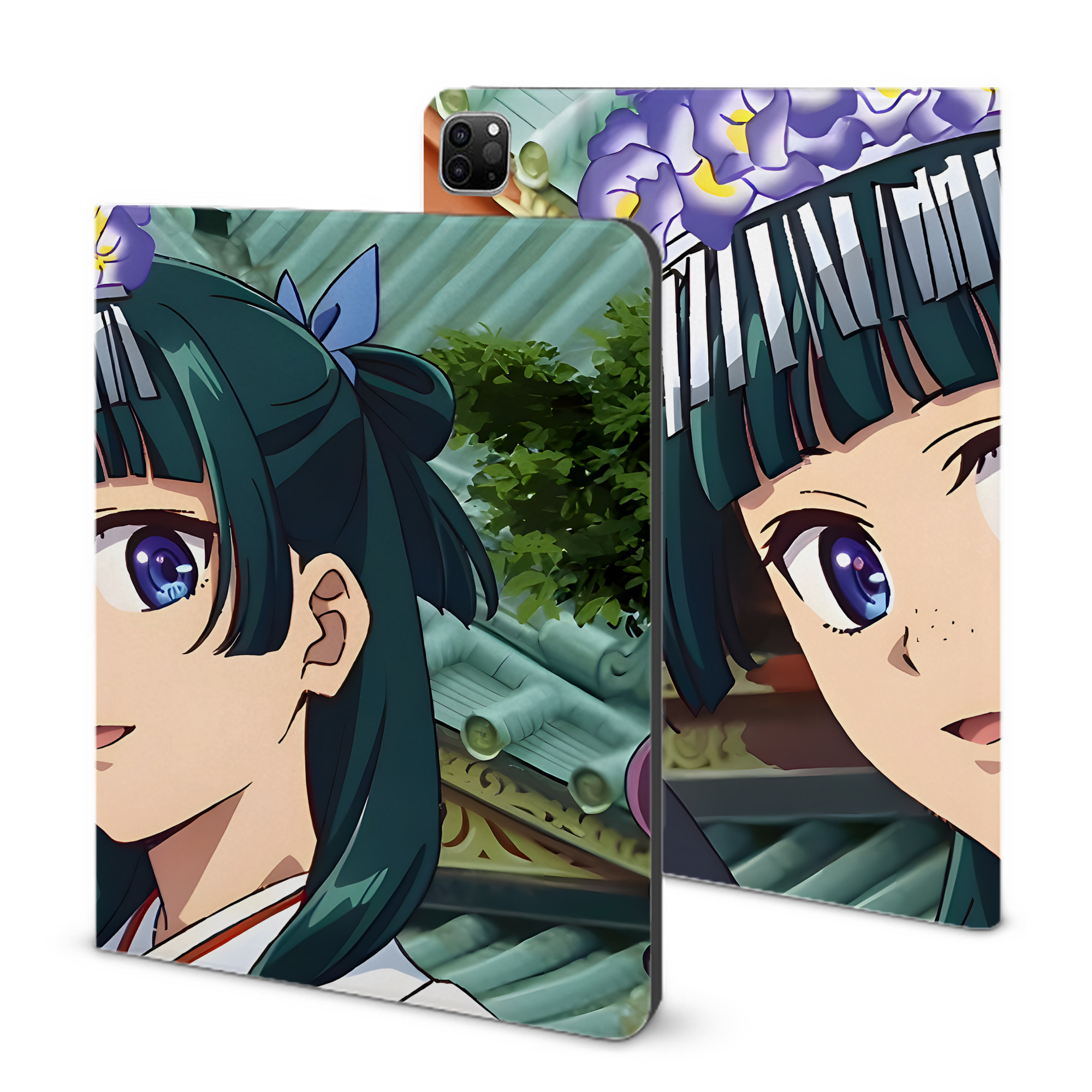 （画像用） 薬屋のひとりごと The Apothecary Diaries IPad ケース ブック型 PUレザー TPU 耐衝撃 軽量 薄型 ペン収納なし 全面保護 IPad 各モデル対応